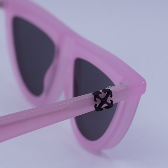 Off-White OERI13V JASPER 3007 Sunglasses Pink Geometric Frame, Grey Lenses main image 5